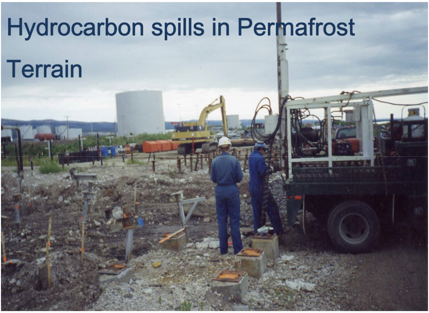 Hydrocarbon Contaminants in Freezing Ground and Permafrost Terrain