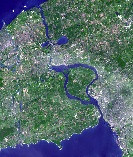 Niagara River from NASA Terra Satellite